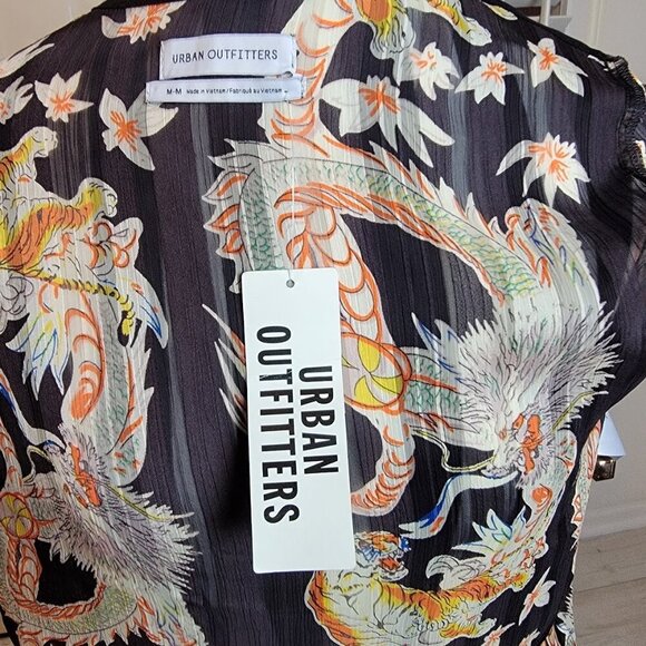 Urban Outfitters Tie Front Crop Top - New w Tags (Size M) - Picture 5 of 9